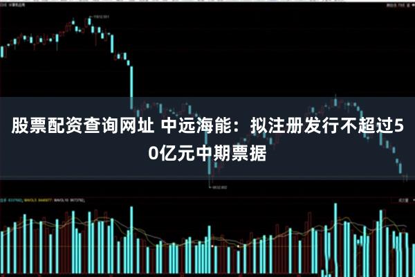 股票配资查询网址 中远海能：拟注册发行不超过50亿元中期票据